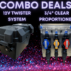 7GPM 12V Texas Twister and 3/4" Clear Proportioner Combo Deal