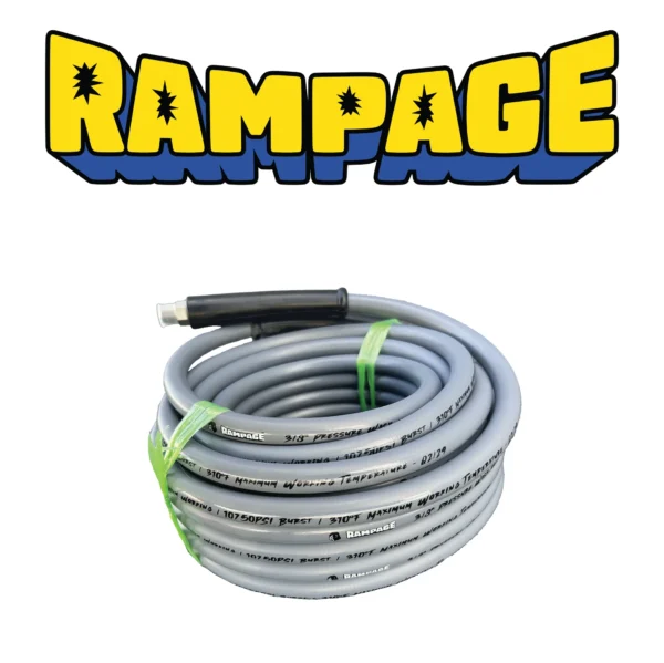 RAMP106-100: RAMPAGE 100" Smooth Gray 3/8" Single Wire 4300 PSI High Pressure Hose