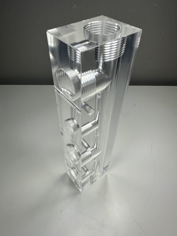 Clear Poly Block Manifold 1" - 4 Port (Copy) - Image 2