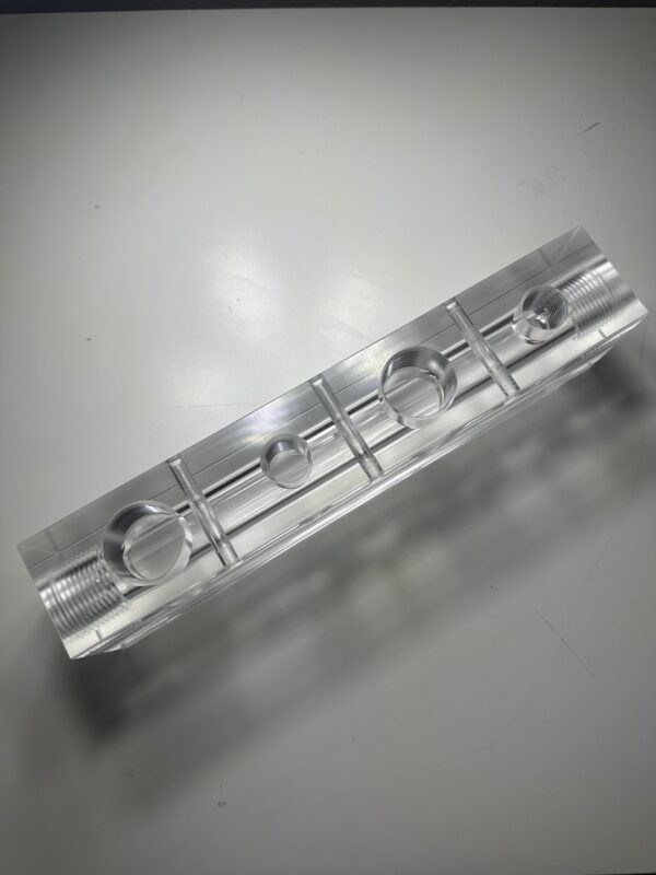 Clear Poly Block Manifold 1" - 4 Port (Copy)