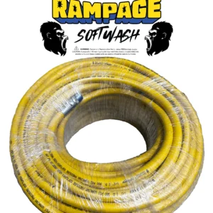 Rampage 5/8" Yellow 300' softwash hose with crimped ends